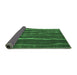 Sideview of Abstract Emerald Green Contemporary Rug, con1637emgrn