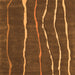 Serging Thickness of Abstract Orange Contemporary Rug, con1637org