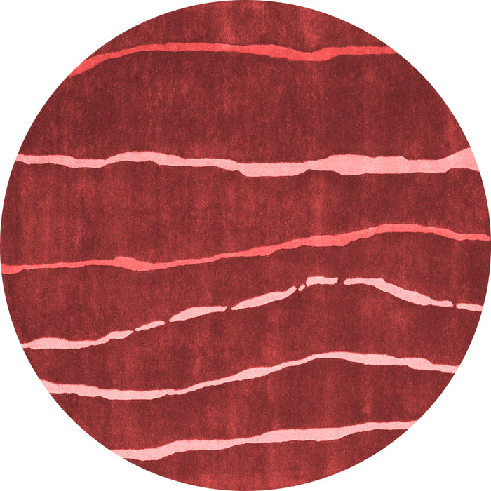 Abstract Red Contemporary Rug, con1637red