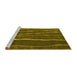 Sideview of Machine Washable Abstract Yellow Contemporary Rug, wshcon1637yw