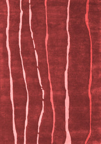 Abstract Red Contemporary Rug, con1637red