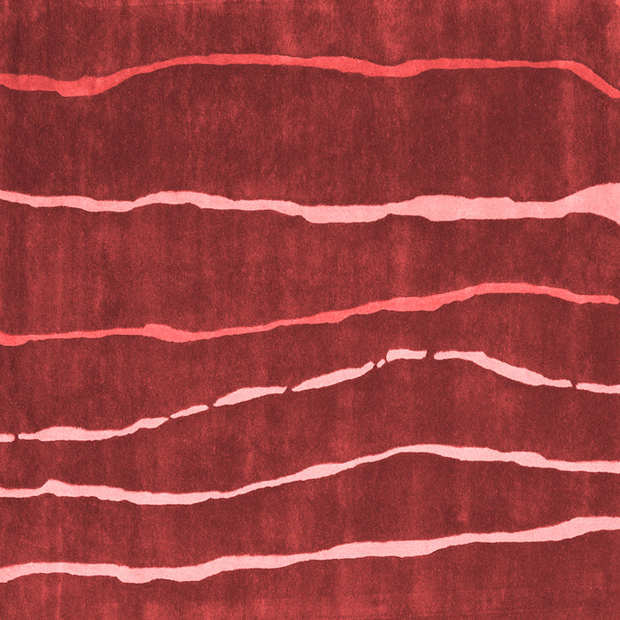 Machine Washable Abstract Red Contemporary Rug, wshcon1637red