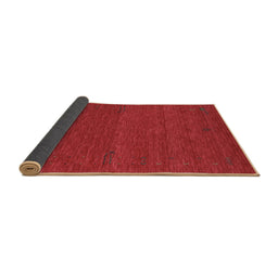 Sideview of Abstract Brown Contemporary Rug, con1638brn