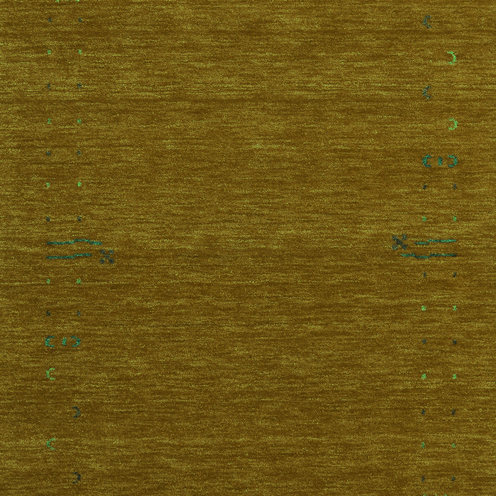 Serging Thickness of Machine Washable Abstract Green Contemporary Area Rugs, wshcon1638grn