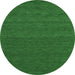 Round Abstract Emerald Green Contemporary Rug, con1638emgrn