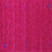 Square Abstract Pink Contemporary Rug, con1638pnk