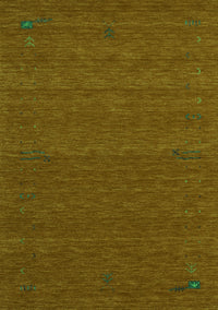 Abstract Green Contemporary Rug, con1638grn