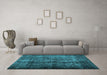 Machine Washable Abstract Light Blue Contemporary Rug in a Living Room, wshcon1639lblu