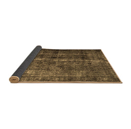 Sideview of Abstract Brown Contemporary Rug, con1639brn