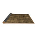 Sideview of Abstract Brown Contemporary Rug, con1639brn