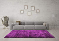 Machine Washable Abstract Pink Contemporary Rug, wshcon1639pnk