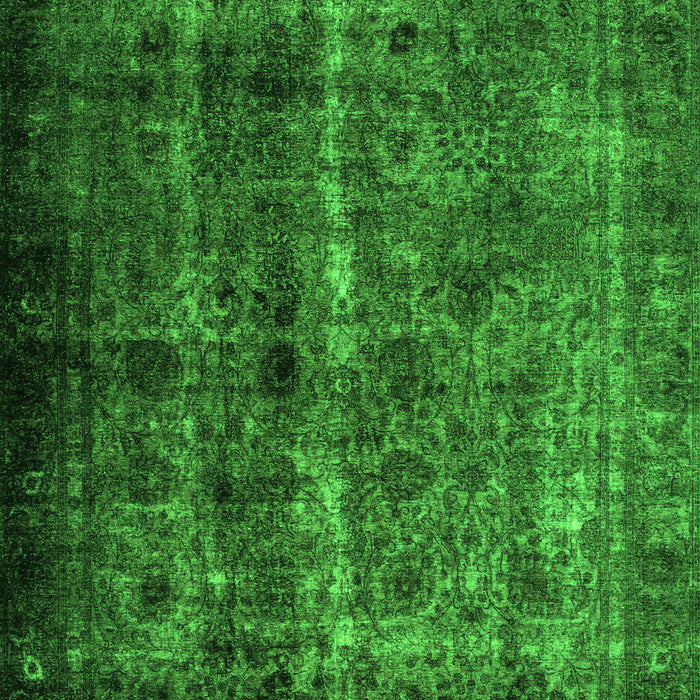 Abstract Green Contemporary Rug, con1639grn