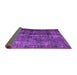 Sideview of Abstract Purple Contemporary Rug, con1639pur