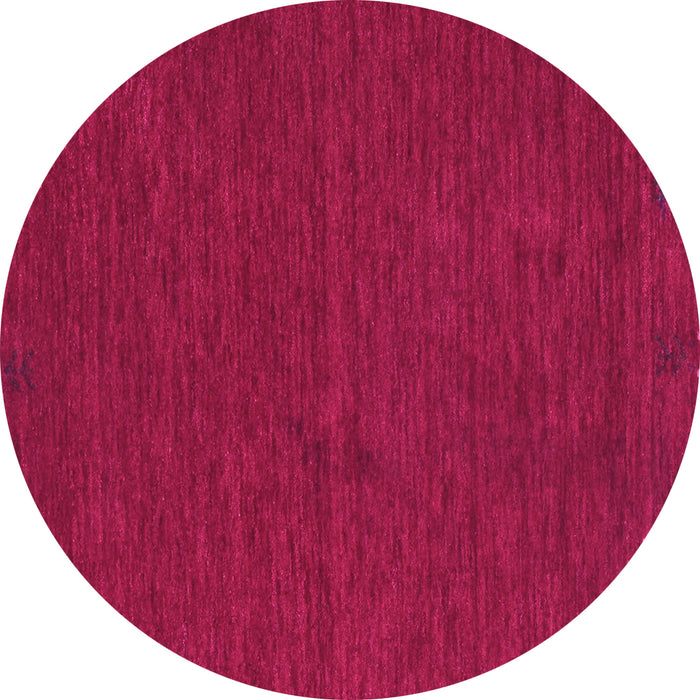 Round Abstract Pink Contemporary Rug, con163pnk