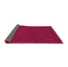 Sideview of Abstract Pink Contemporary Rug, con163pnk