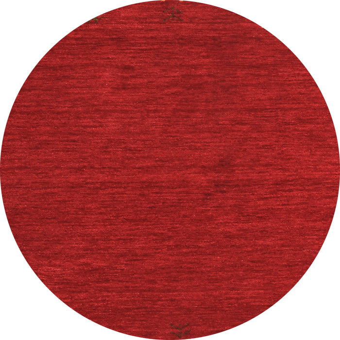 Square Abstract Orange Contemporary Rug, con163org