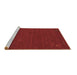 Sideview of Machine Washable Abstract Brown Contemporary Rug, wshcon163brn