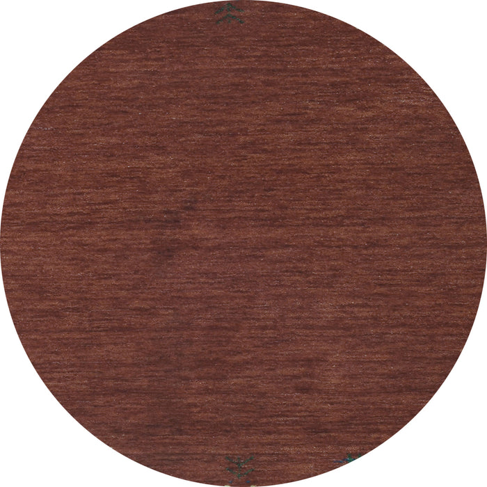 Round Abstract Light Blue Contemporary Rug, con163lblu