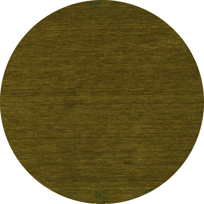 Square Abstract Green Contemporary Rug, con163grn