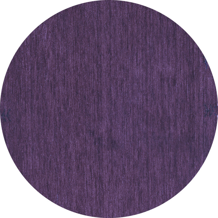 Round Machine Washable Abstract Blue Contemporary Rug, wshcon163blu