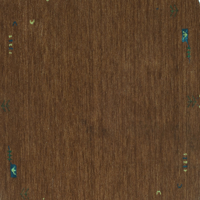Square Abstract Turquoise Contemporary Rug, con163turq