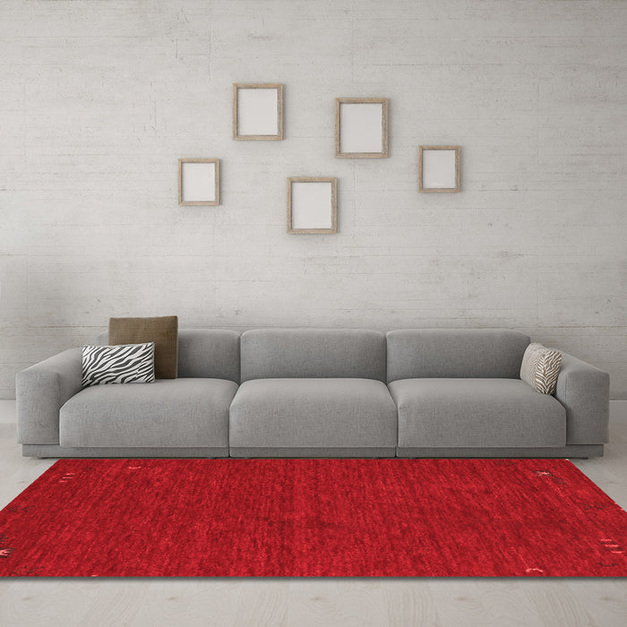 Contemporary Red Washable Rugs