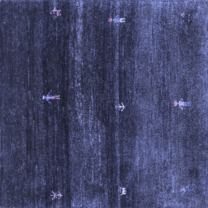 Square Machine Washable Abstract Blue Contemporary Rug, wshcon1640blu