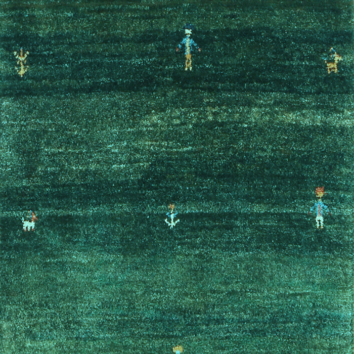 Abstract Light Blue Contemporary Rug, con1640lblu