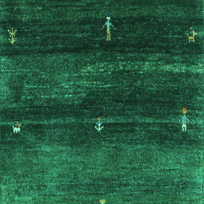 Abstract Turquoise Contemporary Rug, con1640turq