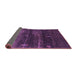 Sideview of Abstract Purple Contemporary Rug, con1640pur