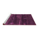 Sideview of Machine Washable Abstract Pink Contemporary Rug, wshcon1640pnk