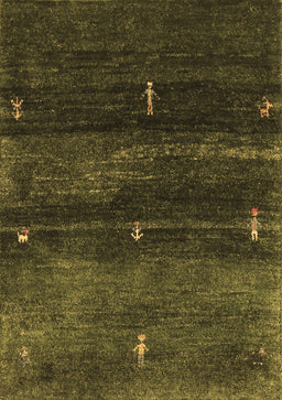 Abstract Brown Contemporary Rug, con1640brn