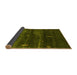 Sideview of Abstract Yellow Contemporary Rug, con1640yw