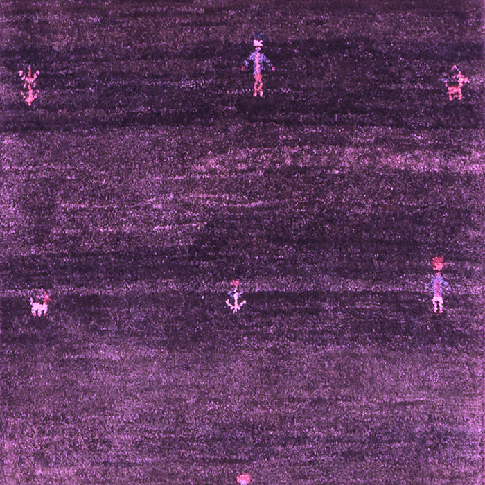 Machine Washable Abstract Purple Contemporary Area Rugs, wshcon1640pur