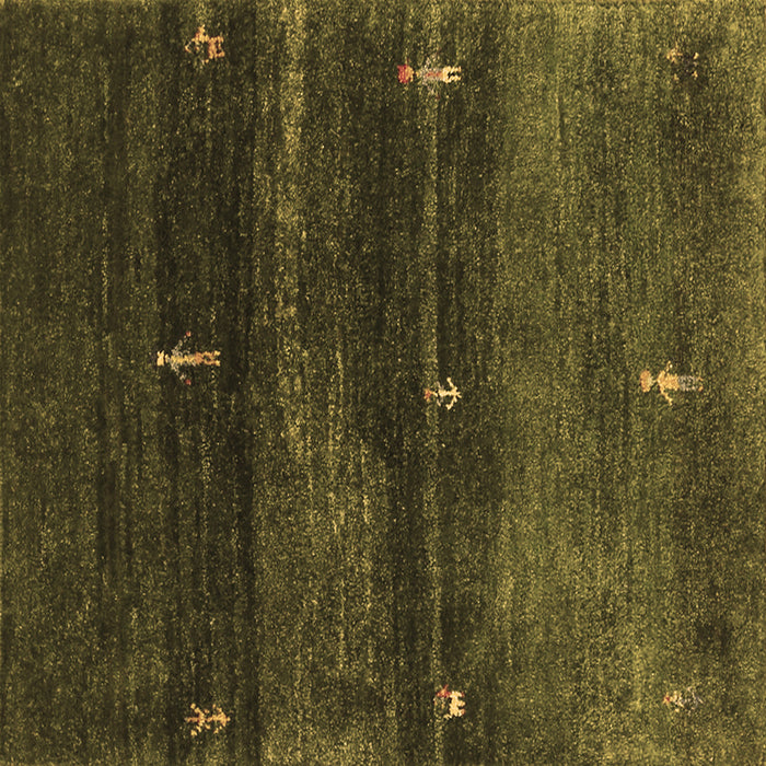 Square Abstract Brown Contemporary Rug, con1640brn