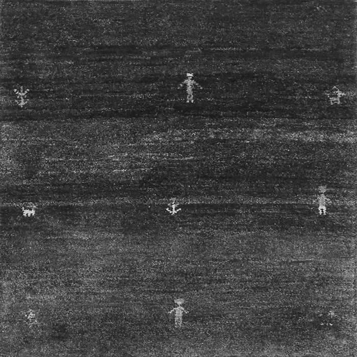 Serging Thickness of Abstract Gray Contemporary Rug, con1640gry