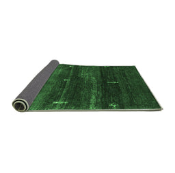 Sideview of Abstract Emerald Green Contemporary Rug, con1640emgrn