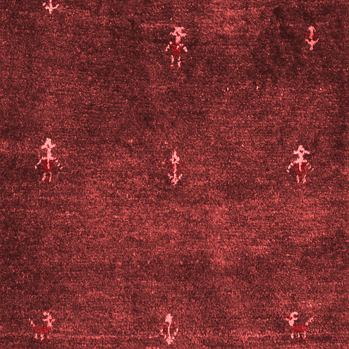 Machine Washable Abstract Red Contemporary Rug, wshcon1641red