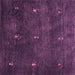 Square Machine Washable Abstract Purple Contemporary Area Rugs, wshcon1641pur