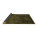 Sideview of Abstract Brown Contemporary Rug, con1641brn