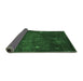 Sideview of Abstract Emerald Green Contemporary Rug, con1641emgrn