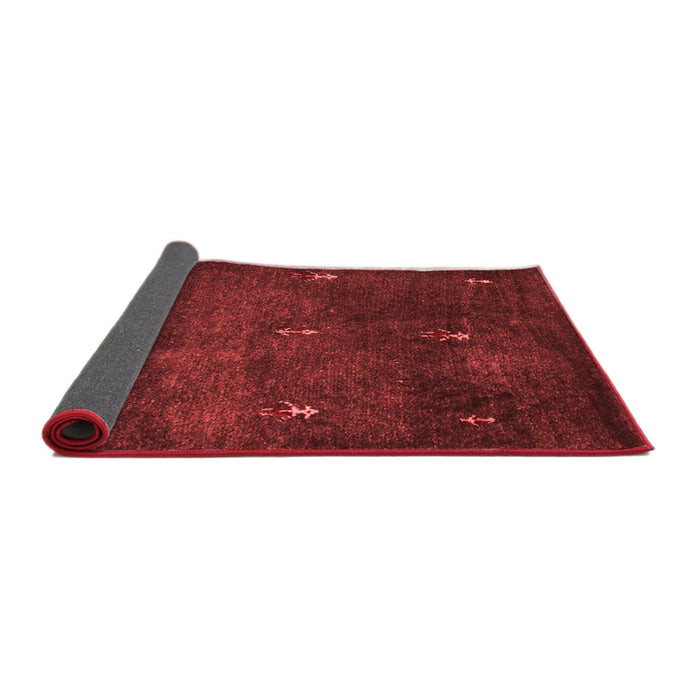 Abstract Red Contemporary Area Rugs
