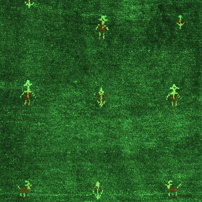 Serging Thickness of Machine Washable Abstract Green Contemporary Area Rugs, wshcon1641grn