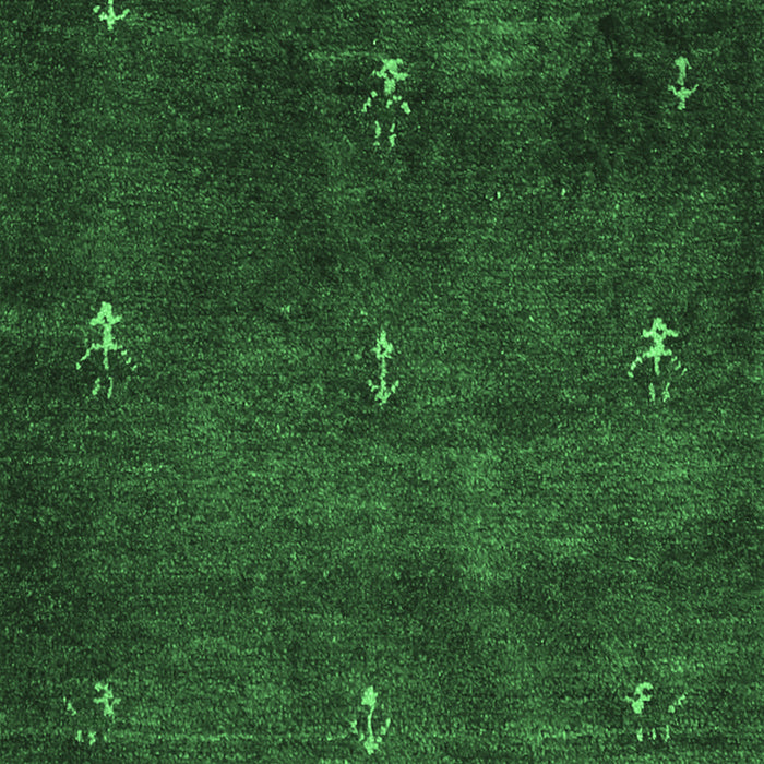 Machine Washable Abstract Emerald Green Contemporary Area Rugs, wshcon1641emgrn