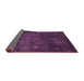 Sideview of Abstract Purple Contemporary Rug, con1641pur