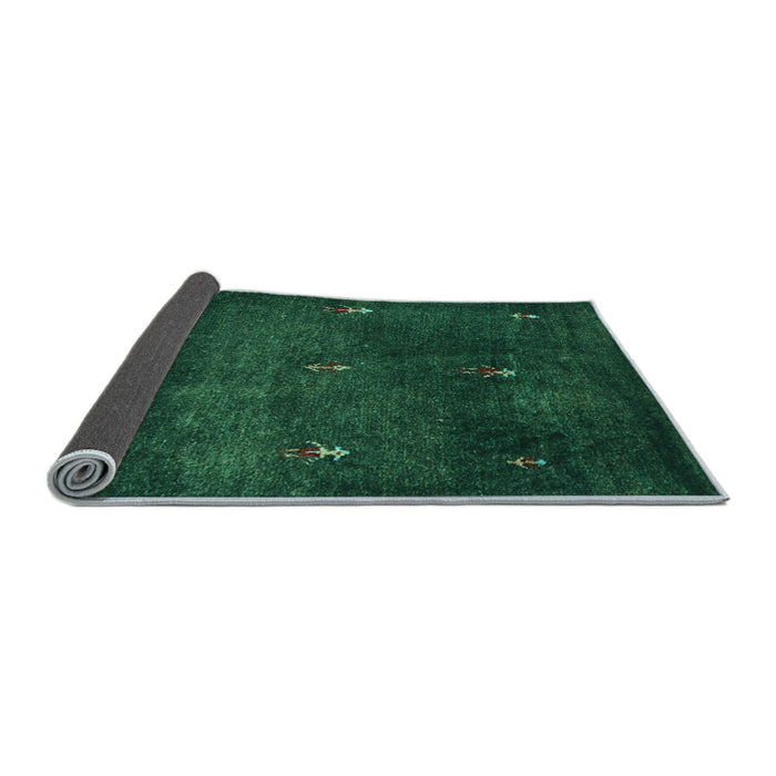 Sideview of Abstract Light Blue Contemporary Rug, con1641lblu