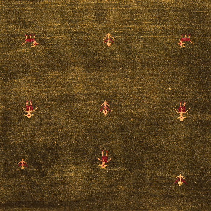 Serging Thickness of Abstract Orange Contemporary Rug, con1641org