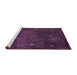 Sideview of Machine Washable Abstract Purple Contemporary Area Rugs, wshcon1641pur