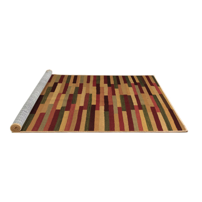 Sideview of Machine Washable Oriental Brown Traditional Rug, wshcon1642brn