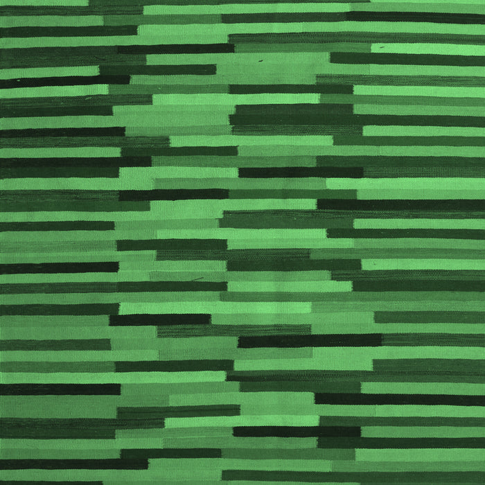 Square Oriental Emerald Green Traditional Rug, con1642emgrn